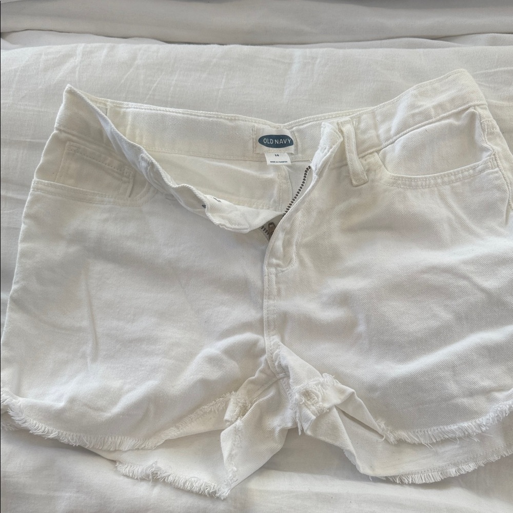 Old Navy Kids White Denim Shorts